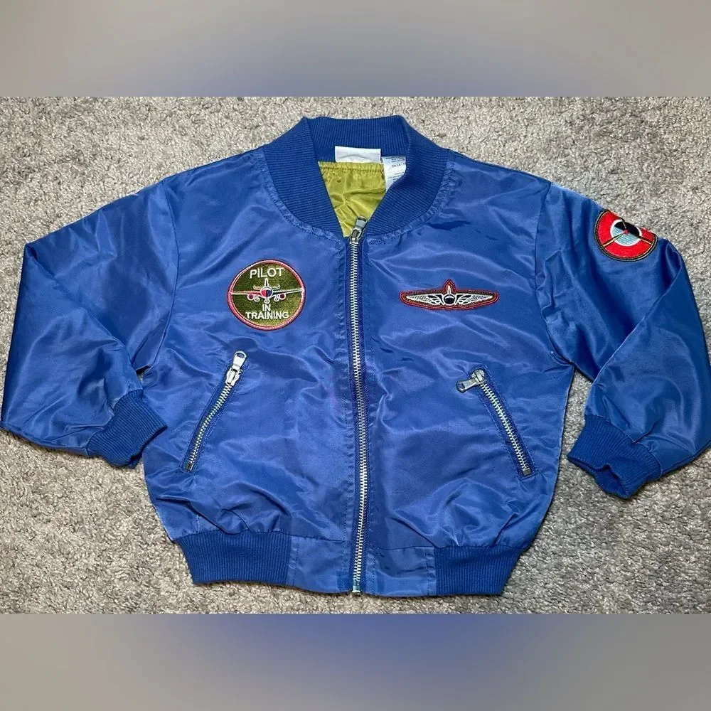 Kids Blueberi Boulevard Pilot Bomber Jacket‎ Size 3T